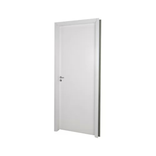 Kit Porta Melaminica Com Abertura Pela Esquerda Madeira Lisa Branco MGM 215x74x12cm - Imagem principal - 624fe3e7-8271-42a8-af17-61aa56696aa9