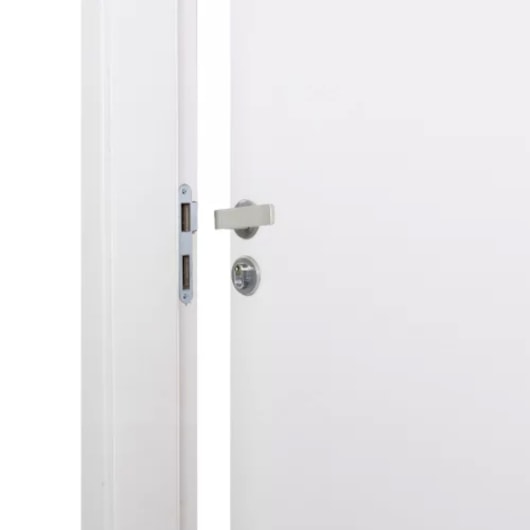 Kit Porta Melaminica Com Abertura Pela Esquerda Madeira Lisa Branco MGM 215x74x12cm - Imagem principal - 8f732136-82c2-4098-81b8-216db4328563
