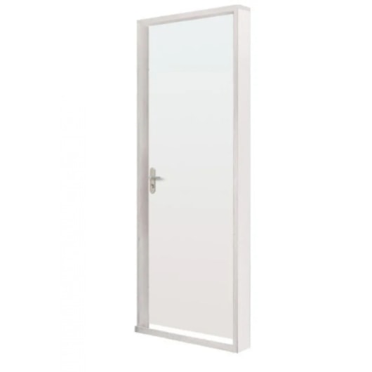 Kit Porta Melamínica Com Abertura Pela Esquerda Madeira Lisa Branco MGM 215x84x7cm - Imagem principal - 5834cae6-30b6-4f53-a035-e3f7b876a854