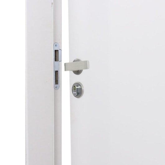 Kit Porta Melamínica Decor Semi-Oca Mantiqueira Rq120 Abertura Pela Esquerda Branco Mgm 215x84cm - Imagem principal - 94105b83-f128-466d-bcc5-012d52523c27