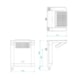 Kit Porta Melamínica E Decor Semi-Oca Mantiqueira Rq120 Branco Mgm 215x74x12cm - 5114d717-5d8a-4611-a343-f66155e26ca1