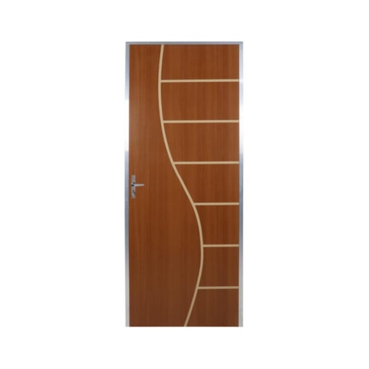 Kit Porta Melamínica Ecomadeiral Semioca Decor Abertura Pela Esquerda Mogno Mgm 212x75cm - Imagem principal - cf815834-21c0-47f4-8df3-0bf812e112c4
