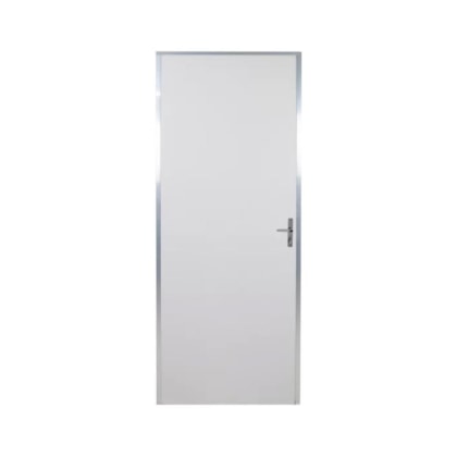 Kit Porta Melamínica Lisa Ecomadeiral Com Abertura Pela Direita Branco MGM 212x85cm