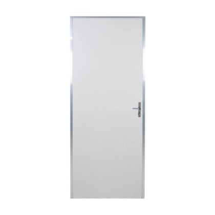 Kit Porta Melamínica Lisa Semioca Abertura Pela Direita Ecomadeiral Branco MGM 212x65cm