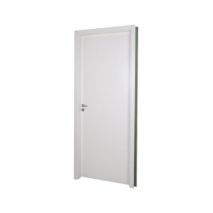 Kit Porta Melaminica Lisa Semioca Abertura Pela Esquerda Branca MGM 215x84cm