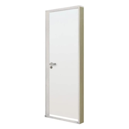 Kit Porta Melamínica Lisa Semioca Abertura Pela Esquerda Ecomadeiral Branco MGM 212x65cm - Imagem principal - 40f4bb9d-f47b-42b3-be1b-bf906e4db085