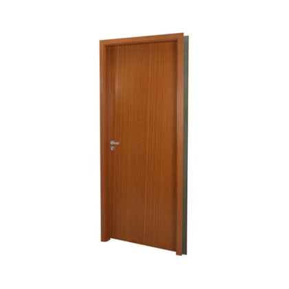 Kit Porta Melamínica Lisa Semioca Com Abertura Pela Esquerda Mogno MGM 215x74cm