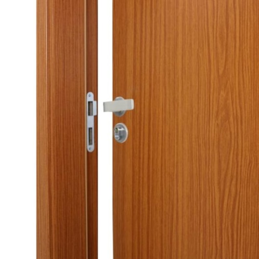 Kit Porta Melamínica Lisa Semioca Com Abertura Pela Esquerda Mogno MGM 215x74cm - Imagem principal - 38e93006-226a-41a3-b816-252e8cde032a
