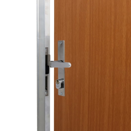 Kit Porta Melamínica Lisa Semioca Mogno Abertura Pela Esquerda Madeiral MGM 212x65cm - Imagem principal - 7c89fd0f-0d3b-4589-b59e-c9615681162a