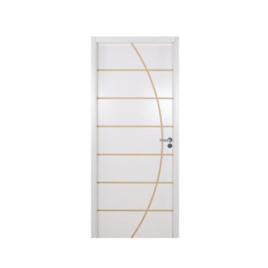 Kit Porta Melamínica Madeira Decorada Nebli Branco Com Abertura Pela Direita MGM 215x84x16cm - Imagem principal - 605945fc-0f7b-4f97-820b-cc3f66fa3970