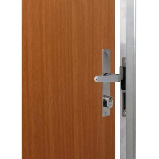 Kit Porta Melamínico Abertura Pela Direita Madeira Lisa Semi Oca Mogno MGM 212x75cm - Imagem principal - 7783d86d-32f6-4cac-b06d-787d41bf489e