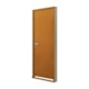 Kit Porta Pronta Madeira Lisa Melamínico Mogno Abertura Pela Esquerda MGM 215x84x12cm - 62ec7e99-563e-4d4f-ade6-36964c4a77a1