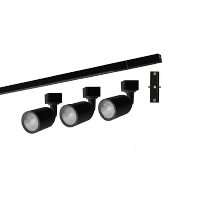 Kit Trilho Direct 3000k Preto Taschibra