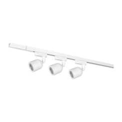 Kit Trilho Elegance Branco Fosco Para 3 Lâmpadas De 7w 3000k Emissão De Luz Amarela Avant