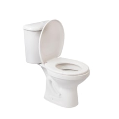 Kit Vaso Com Caixa Acoplada Uno Dual Flush 3/6L Branco Hervy