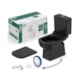 Kit Vaso Sanitário Caixa Acoplada Assento E Acessórios De Instalação Elite Matte Black Celite  - 37ead119-a9a6-46ec-ad4a-7931b0d92117