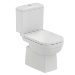 Kit Vaso Sanitário Com Acessórios De Instalação E Caixa Acoplada Com Assento PP Soft Close Elite Branco Celite