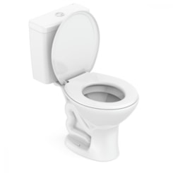 Kit Vaso Sanitario Com Caixa Acoplada 3/6L Itens De Instalação E Assento Pp Saveiro Branco Celite