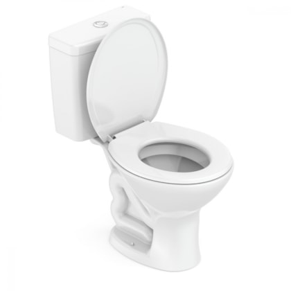 Kit Vaso Sanitario Com Caixa Acoplada 3/6L Itens De Instalação E Assento Pp Saveiro Branco Celite