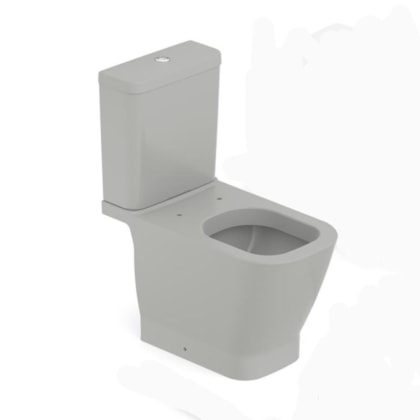 Kit Vaso Sanitário  Com Caixa Acoplada Acessórios De Instalação E Assento Termofixo Gap Stone Roca