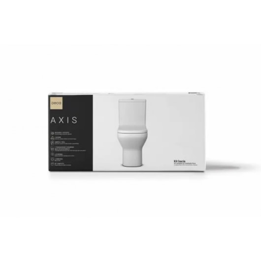 Kit Vaso Sanitário Com Caixa Acoplada, Assento E Acessórios De Instalação Axis Branco Deca - Imagem principal - 2aa77f26-0545-4f75-965b-f59736773798