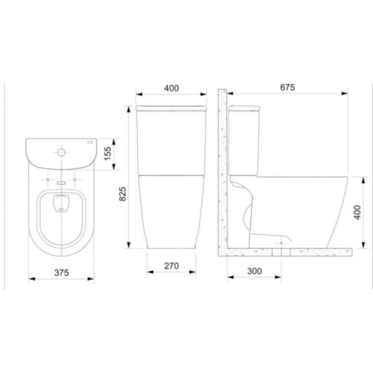 Kit Vaso Sanitário Com Caixa Acoplada Assento E Acessórios Neo Rimless Branco Incepa  - Imagem principal - 8500af9b-f666-4ce6-be8c-d222a5268c85