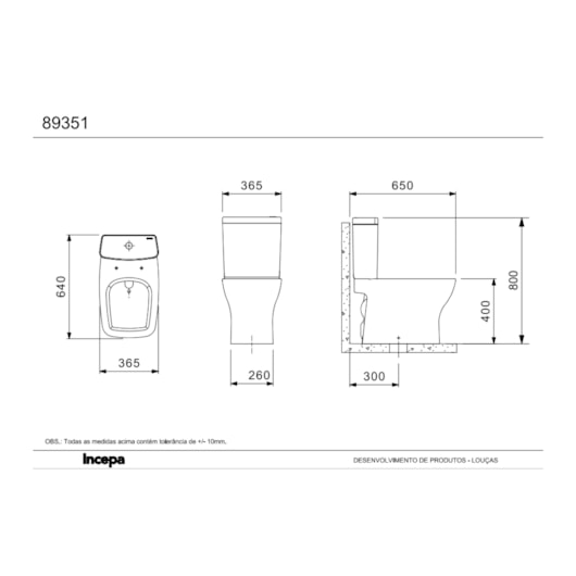 Kit Vaso Sanitário Com Caixa Acoplada Assento E Componentes De Instalação Boss Branco Incepa - Imagem principal - af33b0a8-1338-4838-ae5b-5b9574bbe6ef
