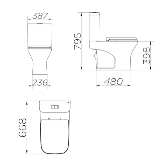 Kit Vaso Sanitário com Caixa Acoplada Assento Polipropileno e Itens de Instalação Gali Branco Docol - Imagem principal - 9ed0d0ed-3e24-42be-9638-622661de9287