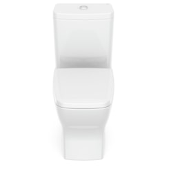 Kit Vaso Sanitário Com Caixa Acoplada Assento PP E Acessórios De Instalação Boss Branco Celite