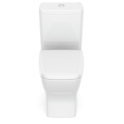 Kit Vaso Sanitário Com Caixa Acoplada Assento PP E Acessórios De Instalação Boss Branco Celite