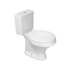 Kit Vaso Sanitário Com Caixa Acoplada Assento Sanitário E Componentes De Instalação Ravena Branco Deca