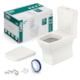 Kit Vaso Sanitário Com Caixa Acoplada Assento Termofixo E Acessórios De Instalação Boss Beige Celite - e540a505-4e2c-4675-b3d6-f75caec97288
