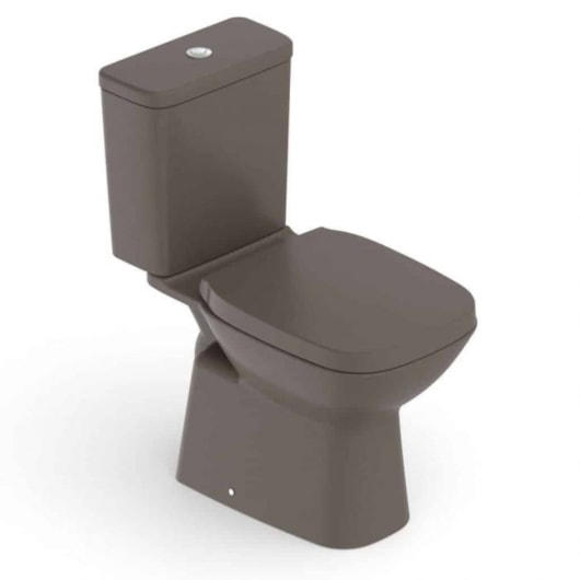 Kit Vaso Sanitário Com Caixa Acoplada Assento Termofixo e Acessórios De Instalação Debba Classic Café Roca  - Imagem principal - a11a1181-0cae-4ef4-8466-4023cb7de242