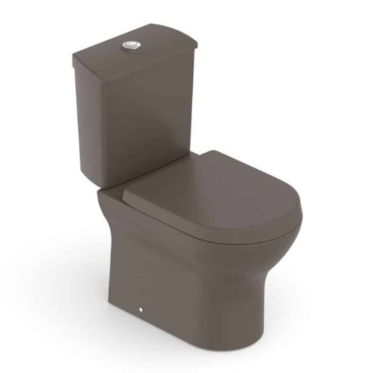 Kit Vaso Sanitário Com Caixa Acoplada Componentes Para Instalação E Assento Termofixo Nexo Café Roca - Imagem principal - 4919992e-c991-4586-8f0a-dd53759e9a20