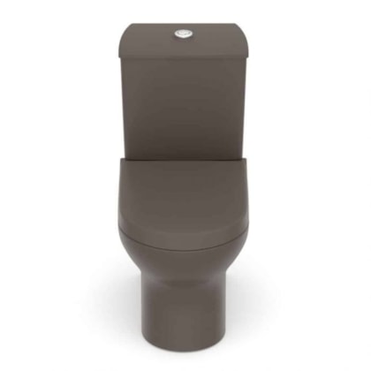 Kit Vaso Sanitário Com Caixa Acoplada Componentes Para Instalação E Assento Termofixo Nexo Café Roca