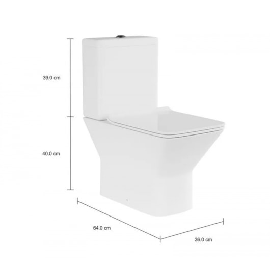 Kit Vaso Sanitário Com Caixa Acoplada E Acessórios Living Branco Deca - Imagem principal - 59cfeb82-f104-4e1d-8772-6b6dceb17b79
