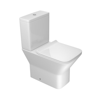 Kit Vaso Sanitário Com Caixa Acoplada E Acessórios Living Branco Deca
