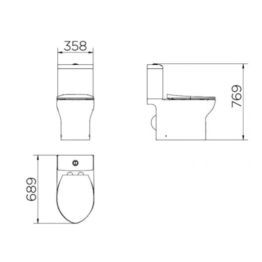 Kit Vaso Sanitário Com Caixa Acoplada E Acessórios Lóggica Branco Docol - Imagem principal - 3efc756e-f8d1-4379-96a8-f2531840a6f5