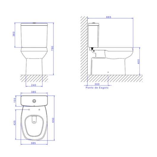 Kit Vaso Sanitário Com Caixa Acoplada E Acessórios Monte Carlo Branco Deca - Imagem principal - 1e912408-7357-42ff-8d09-3d917da18d6c