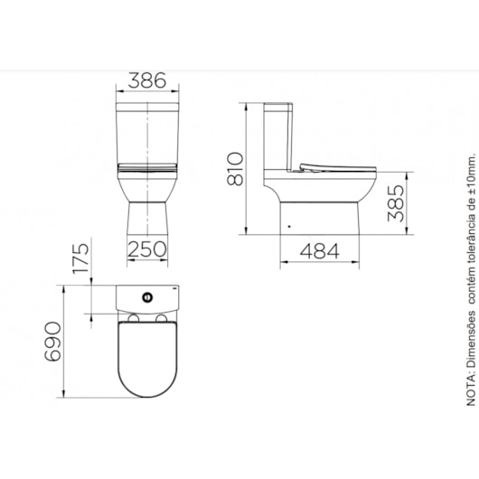 Kit Vaso Sanitário com Caixa Acoplada e Acessórios Next Branco Docol - Imagem principal - ee7e3237-83a7-479b-abe7-21b4012cc875