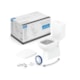 Kit Vaso Sanitário Com Caixa Acoplada E botão Elevado Com Assento PP Debba Comfort Branco Roca - 8f90d240-b77b-402b-bfd1-581bd422169a