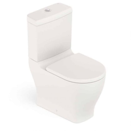 Kit Vaso Sanitário Com Caixa Acoplada E Itens De Instalaçao Assento Termofixo Slim Beige Celite