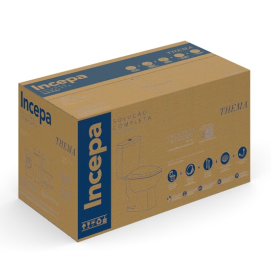 Kit Vaso Sanitário Com Caixa Acoplada E Itens De Instalação Thema Branco Incepa - Imagem principal - 002ab4fa-9b43-4851-a3b4-7cc2dacb4c8f
