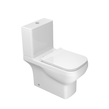 Kit Vaso Sanitário Com Caixa Acoplada Linea Total Clean Branco Deca