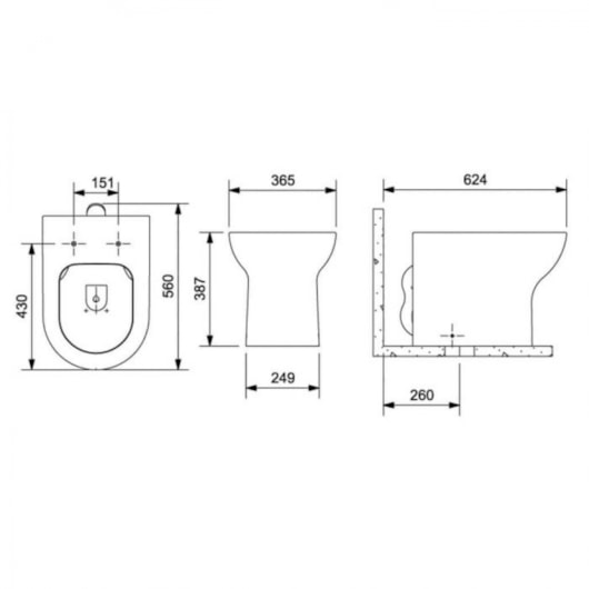 Kit Vaso Sanitário Convencional Acessórios De Instalação E Assento Termofixo Nexo Matte Black Roca - Imagem principal - 024a2090-a87d-4dbd-8d85-fad484920691