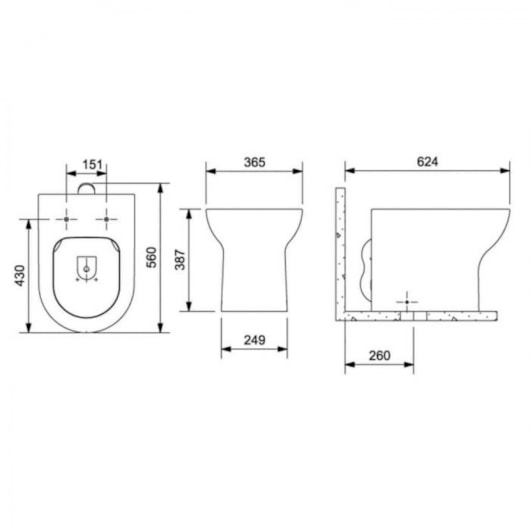 Kit Vaso Sanitário Convencional Acessórios De Instalação E Assento Termofixo Nexo Matte Black Roca - Imagem principal - 95d0693a-1838-44c1-b1c1-a1b9338741d4