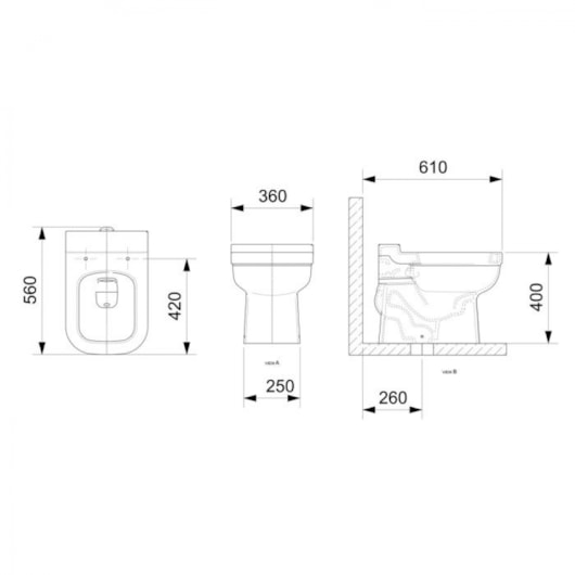 Kit Vaso Sanitário Convencional com Acessórios De Instalação E Assento SoftClose Pp Elite Branco Celite - Imagem principal - 74509113-ddb4-4d50-a80d-5d4f3ca4f756