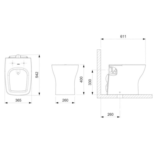 Kit Vaso Sanitário Convencional Com Assento E Acessórios Boss Branco Incepa - Imagem principal - 5c1fc70e-6af3-484c-99d7-11dc6f4bc889