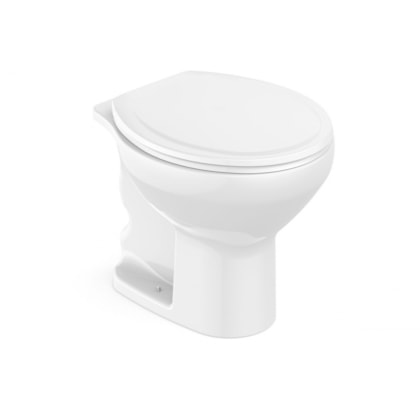 Kit Vaso Sanitário Convencional Com Assento Eco E Itens De Instalaçao Azalea Branco Celite