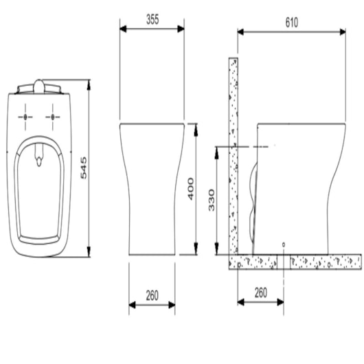 Kit Vaso Sanitário Convencional Com Assento Termofixo SoftClose Boss Matte Black Incepa - Imagem principal - edc4e22e-4591-405d-92f5-3ff57a079e67